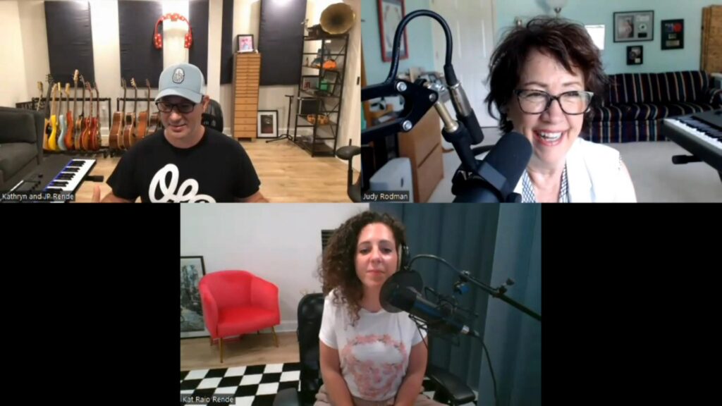 Judy Rodman interviews Kat and JP Rende online for All Things Vocal Podcast.