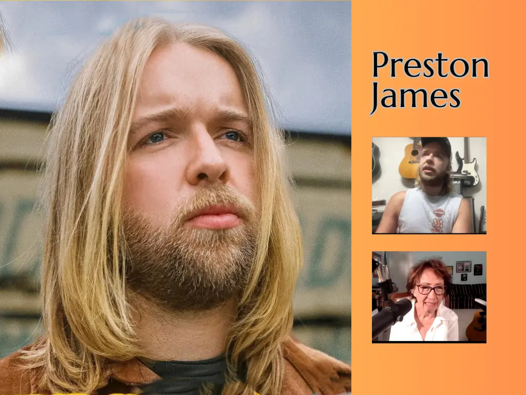 Recording Artist Preston James headshot and photos from podcast interview